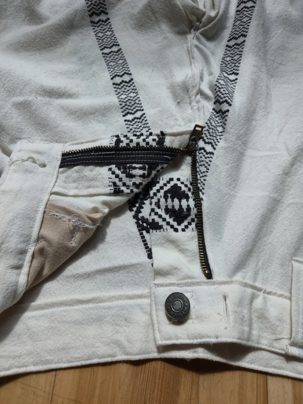 Custom Upscaled straight wide leg pants
